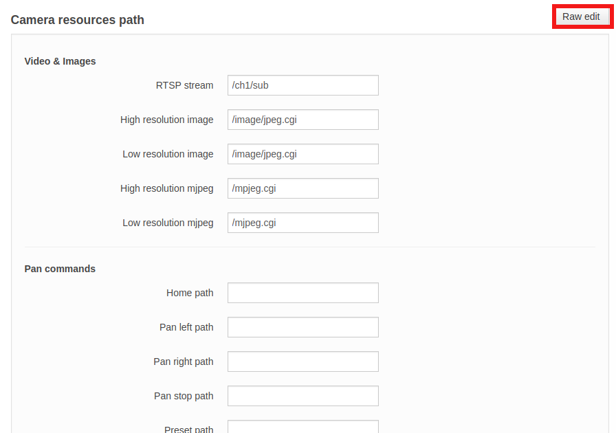 Interfaces Camera paths